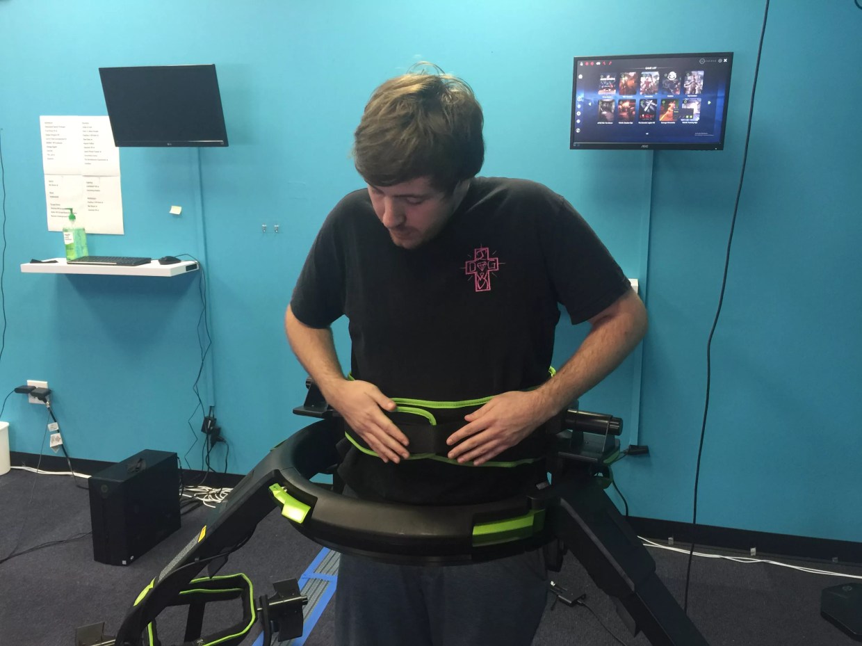 ImaginationsVR Lets Us Take a Virtual Stroll on Its New Virtuix Omni VR Treadmill