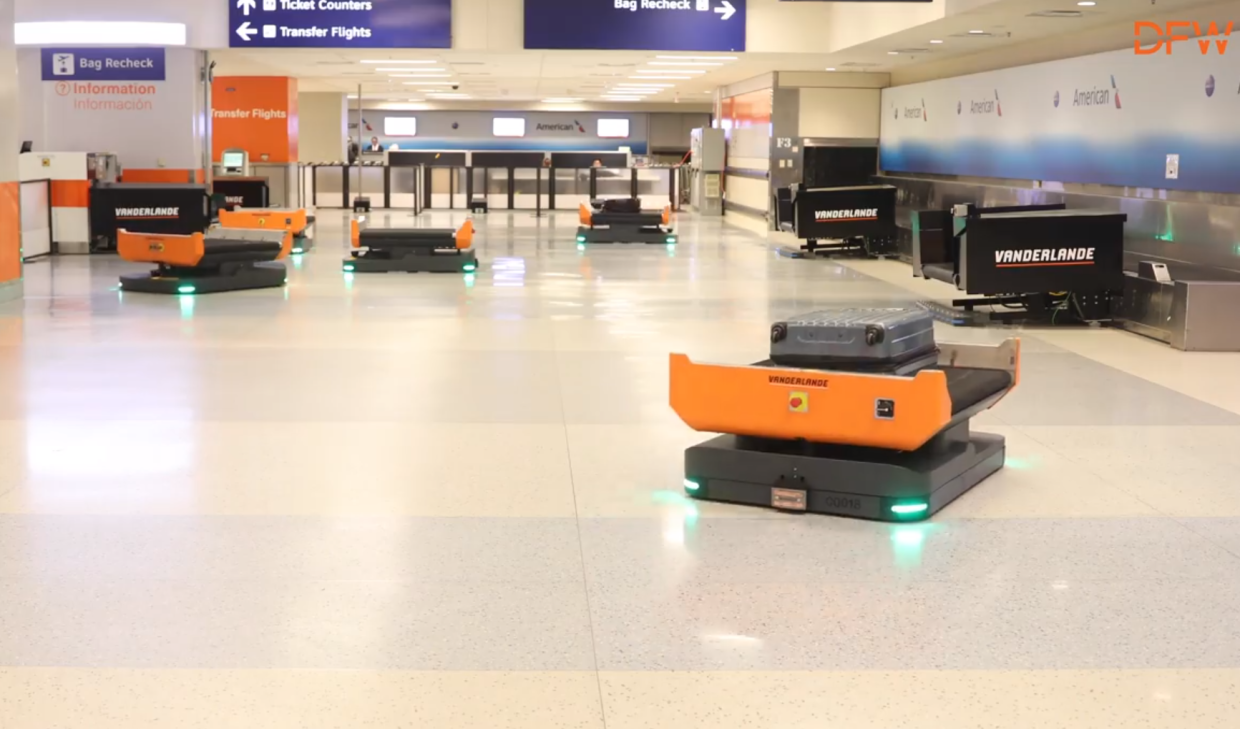 DFW International Airport Is Testing the World’s First Robot Baggage Handlers