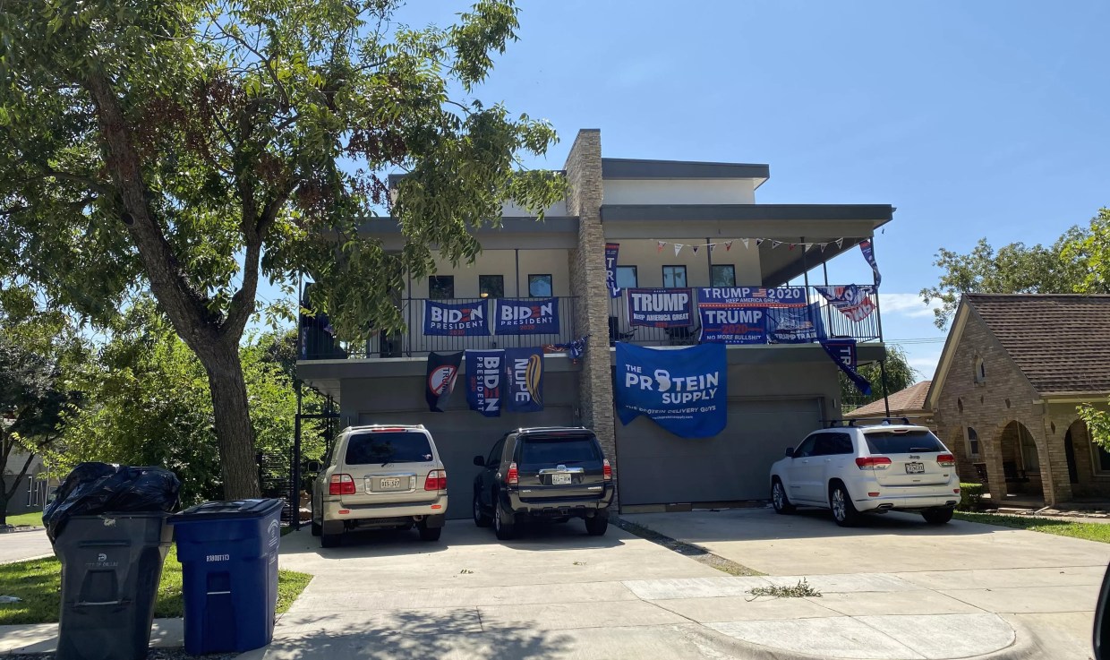 Dallas Neighbors Go Viral With Political Rivalry