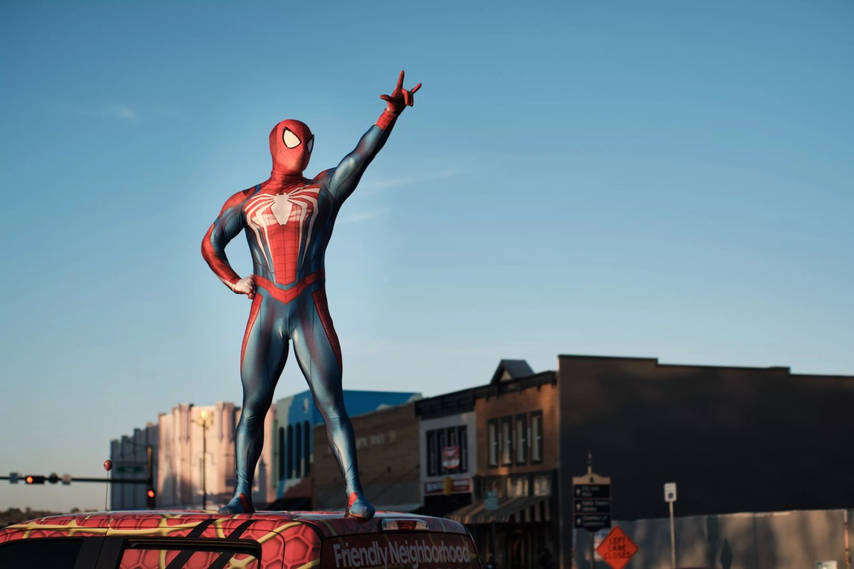 The Denton Spider-Man Casts Web of Joy Over North Texas