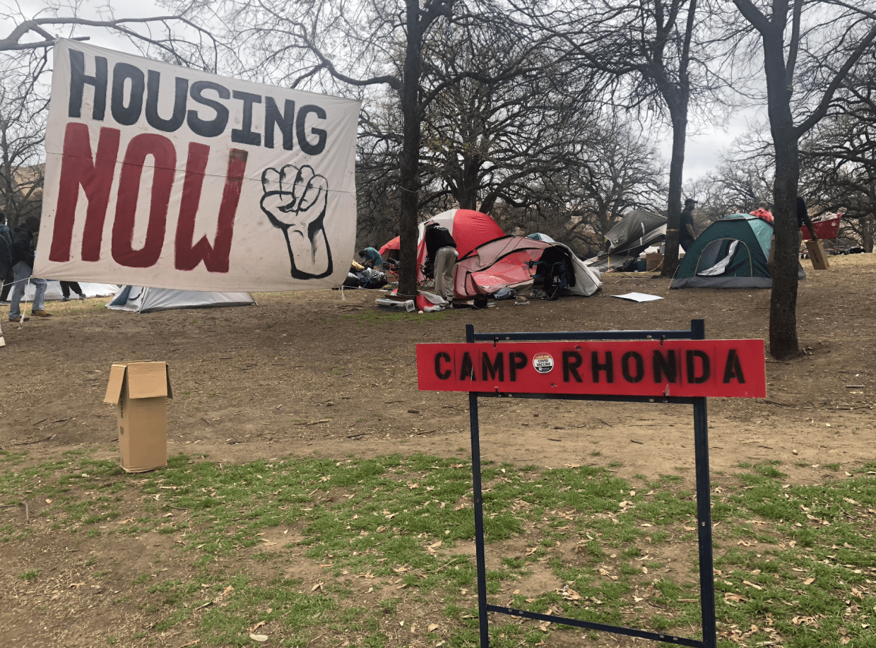 Dallas Evicts Embattled Homeless Camp Rhonda From Pioneer Plaza