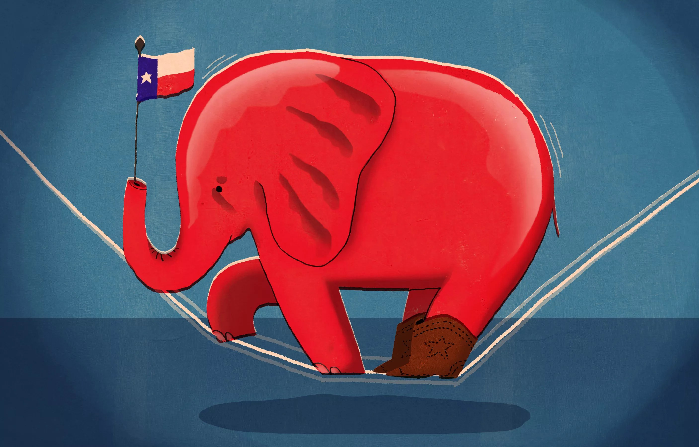 republican elephant texas flag