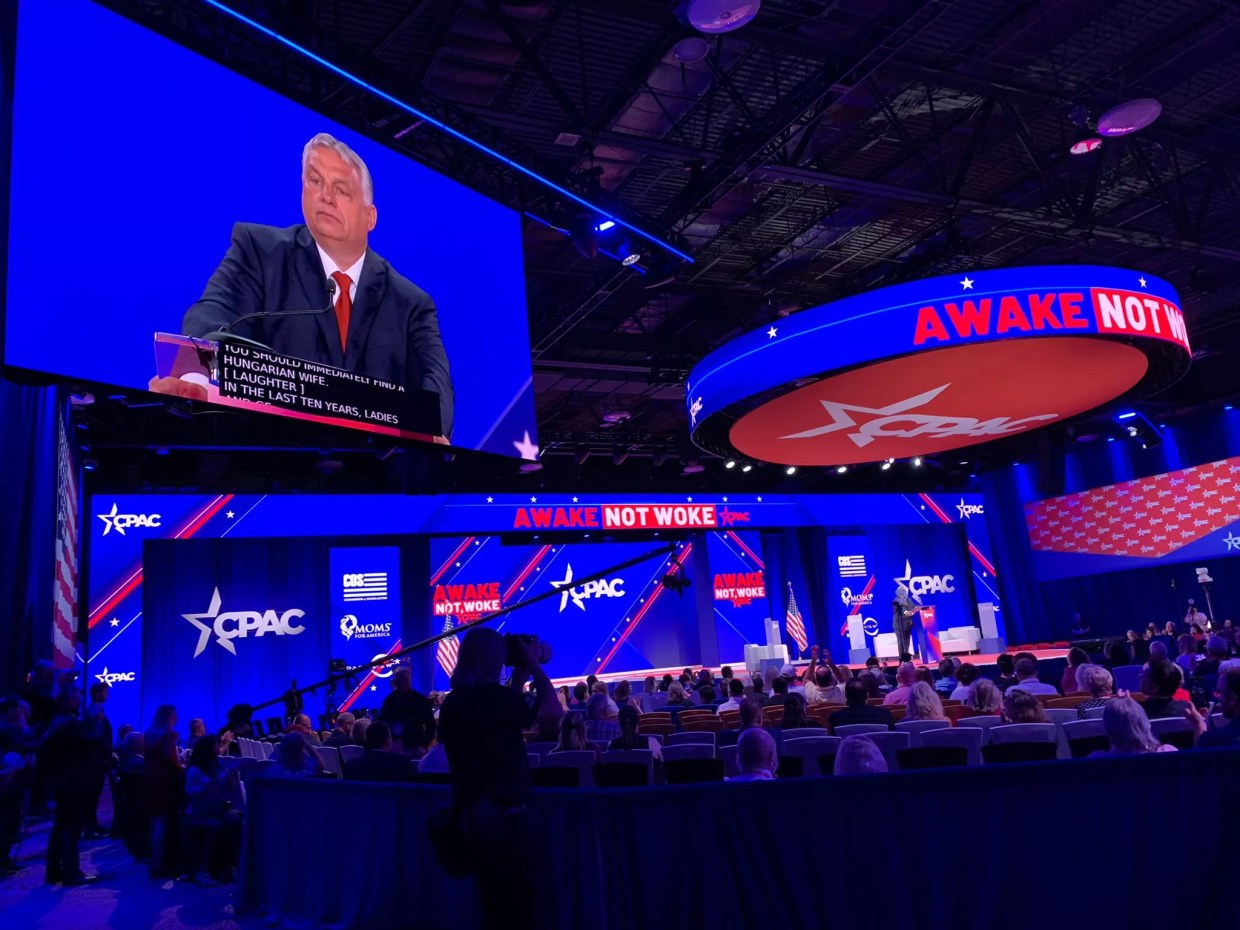 Far-Right Hungarian Prime Minister Viktor Orbán Sets Anti-Migrant Tone at CPAC Dallas