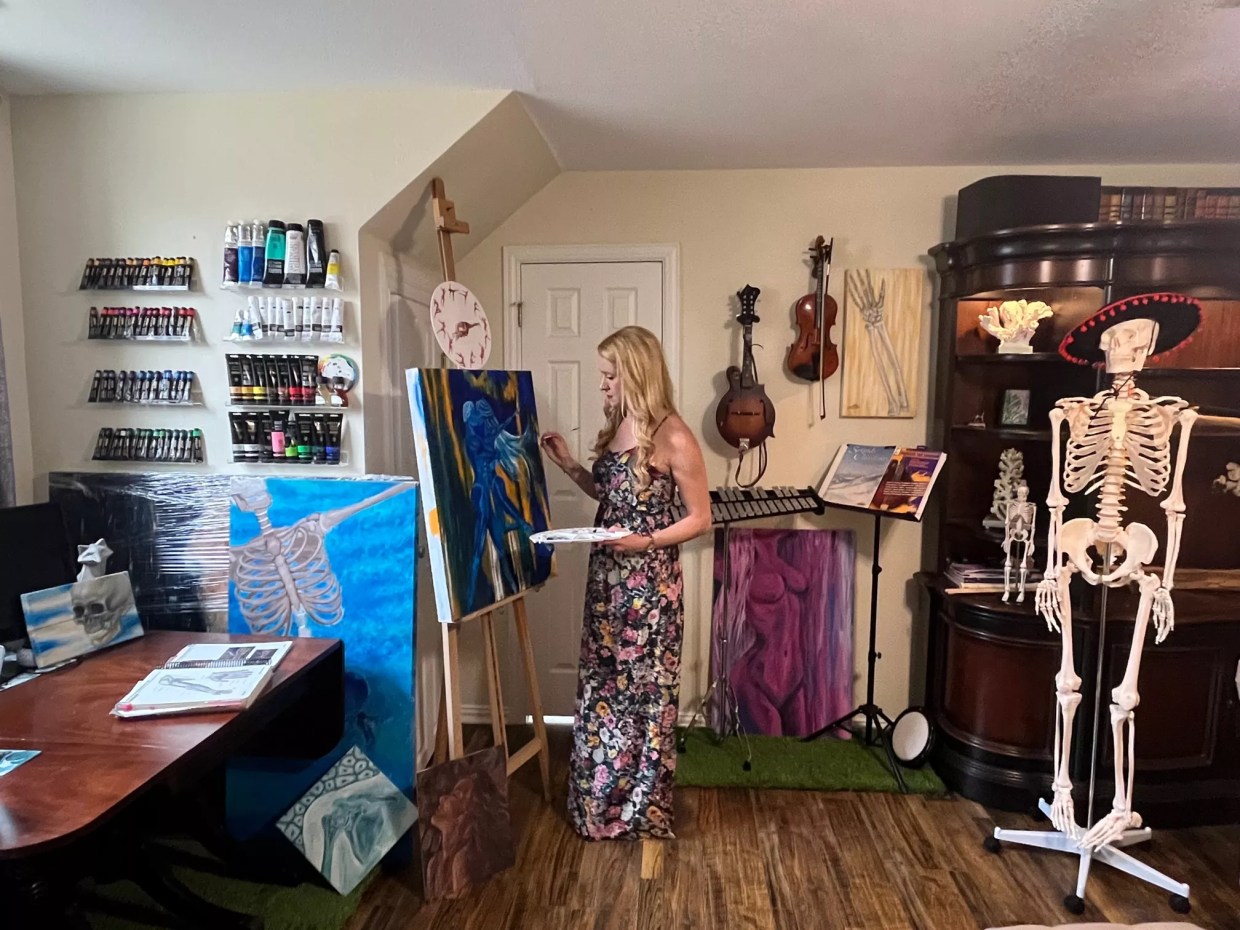 Dr. Clark Art Gets to the Bare Bones of Her Subjects