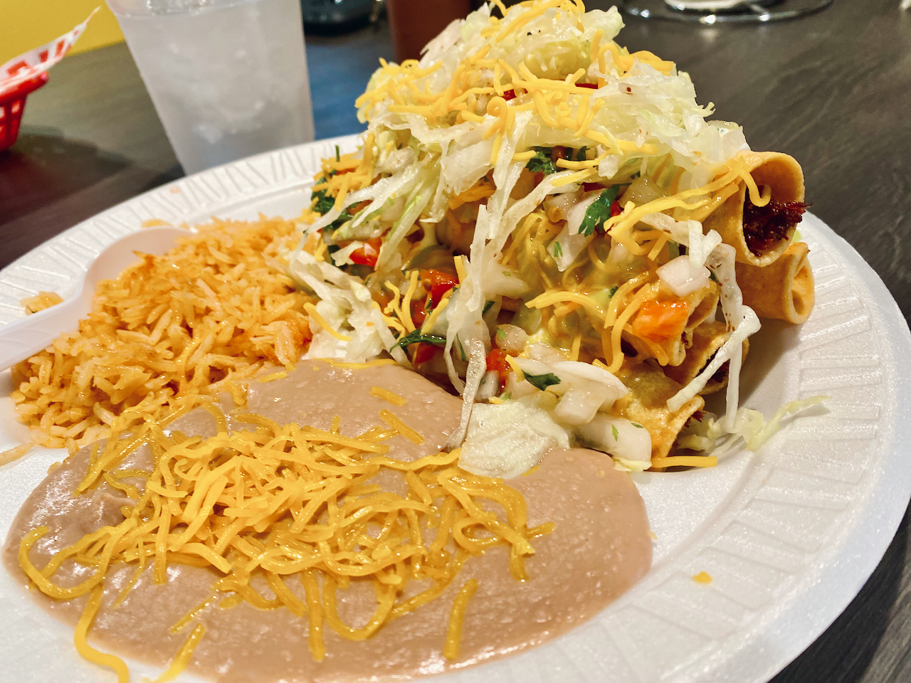 rolled tacos at Gilberto's Taco Shop