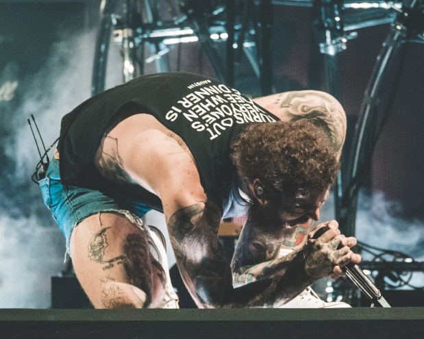 Post Malone at his Dallas concert.