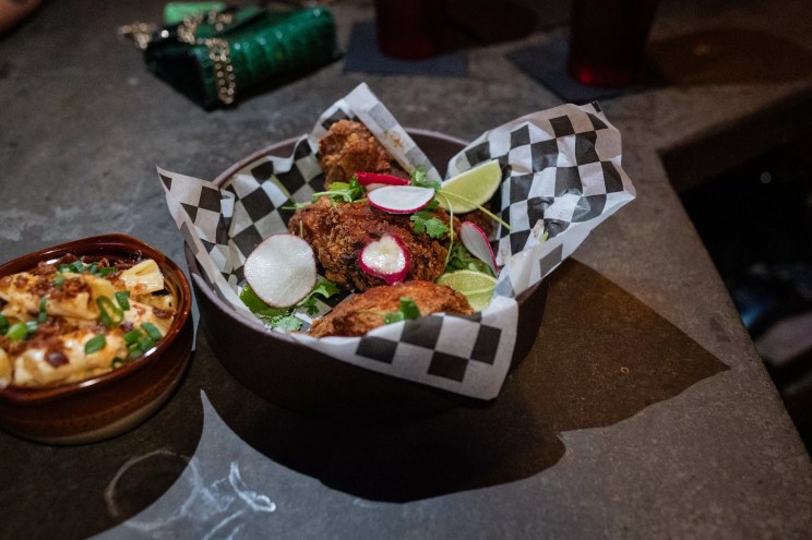 fried chicken at Brick and Bones in Deep Ellum Dallas.