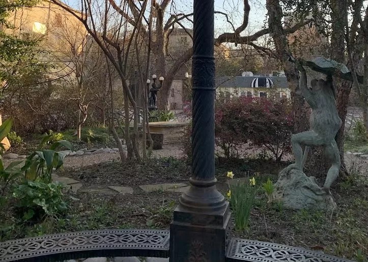 A photo of Dallas' Dragon Garden, which used to be Oak Lawn's secret garden.