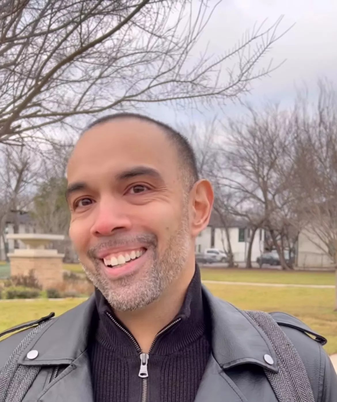 Damian Gracia is interviewed by Hunter Prosper in a video about mental health that went viral on TikTok.