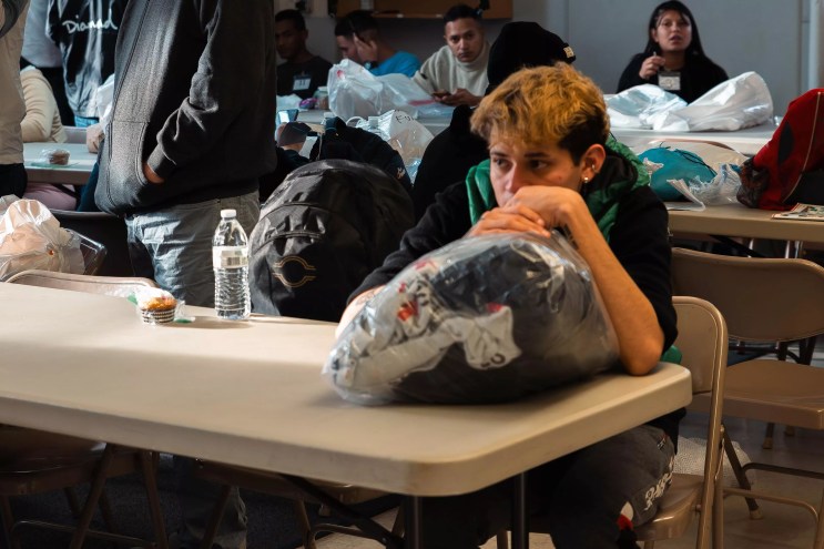 Each week migrants enter a Dallas church to get help in their new home country.