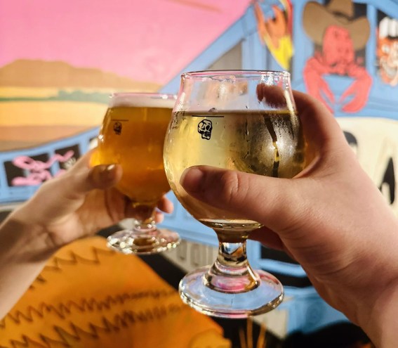 Strawberry Lager and Watermelon Lemonade Seltzer at Voodoo Brewing Co. in Plano