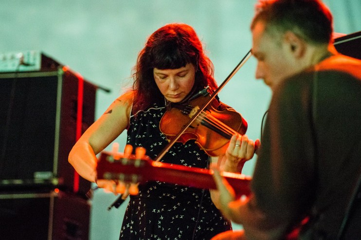 Sophie Trudeau of Godspeed You! Black Emperor performs in Spain
