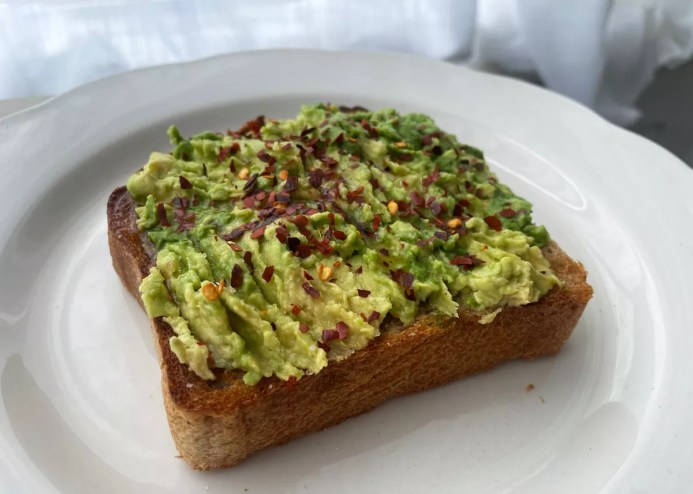 Avocado toast at Hola Café.