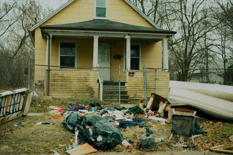 trashed house
