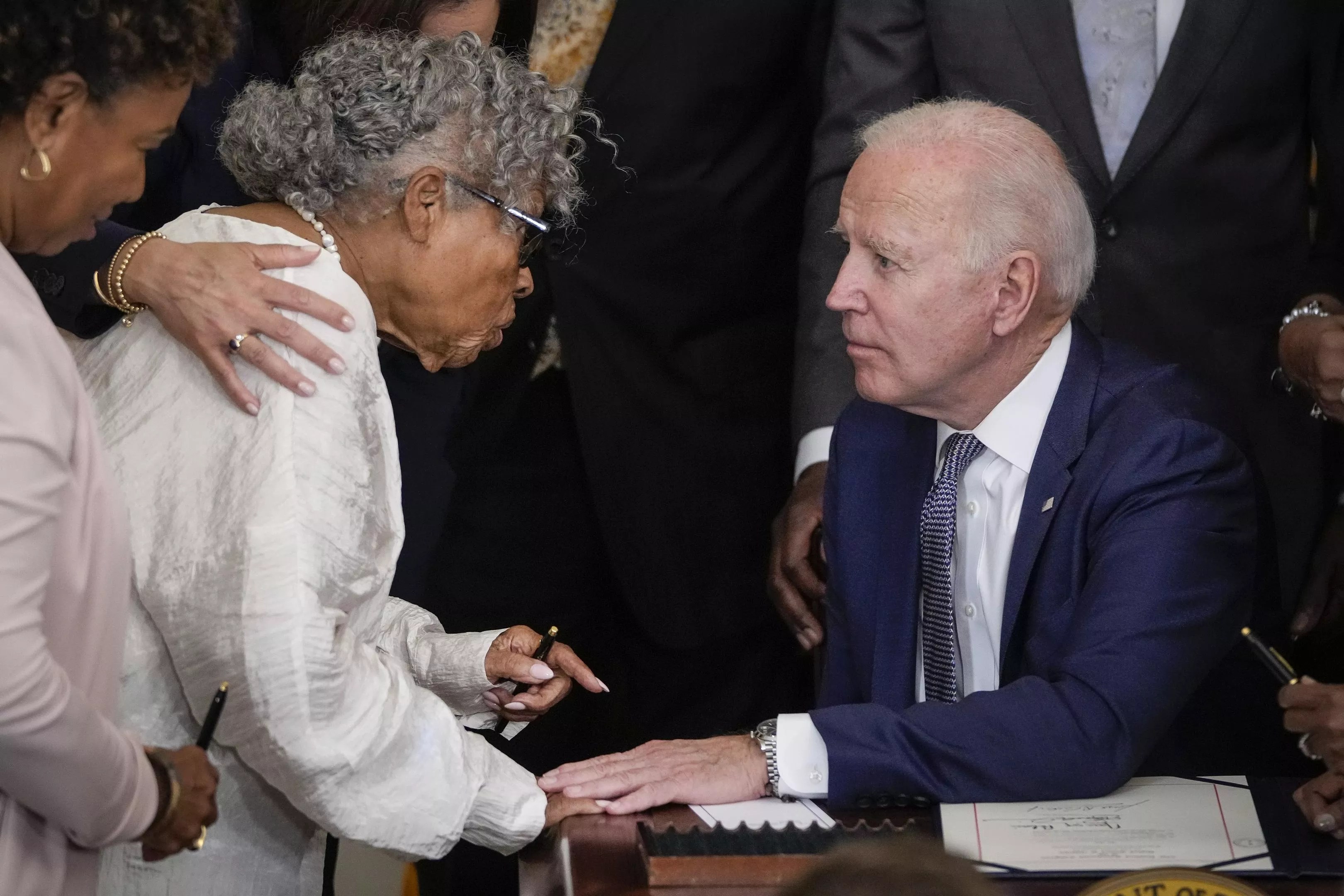Opal Lee and President Joe Biden