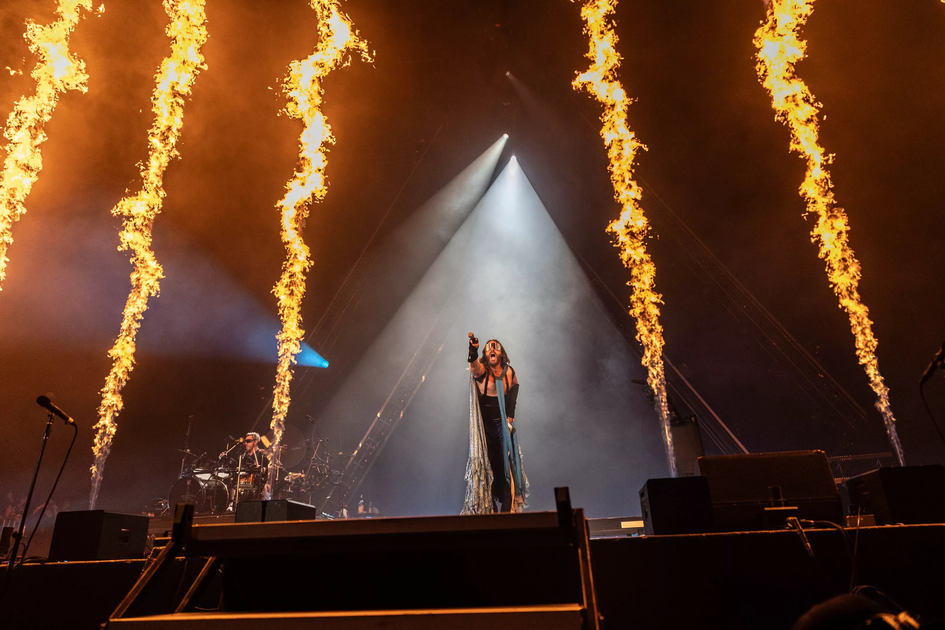 Thirty Seconds to Mars playing Dallas' Dos Equis Pavilion.