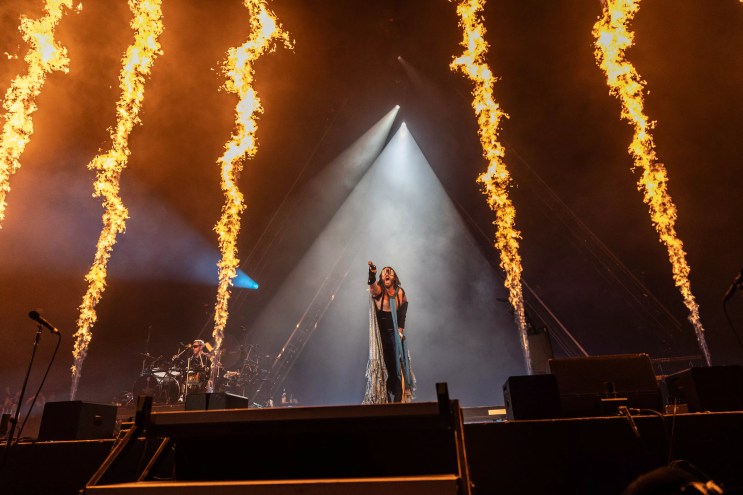 Thirty Seconds to Mars playing Dallas' Dos Equis Pavilion.