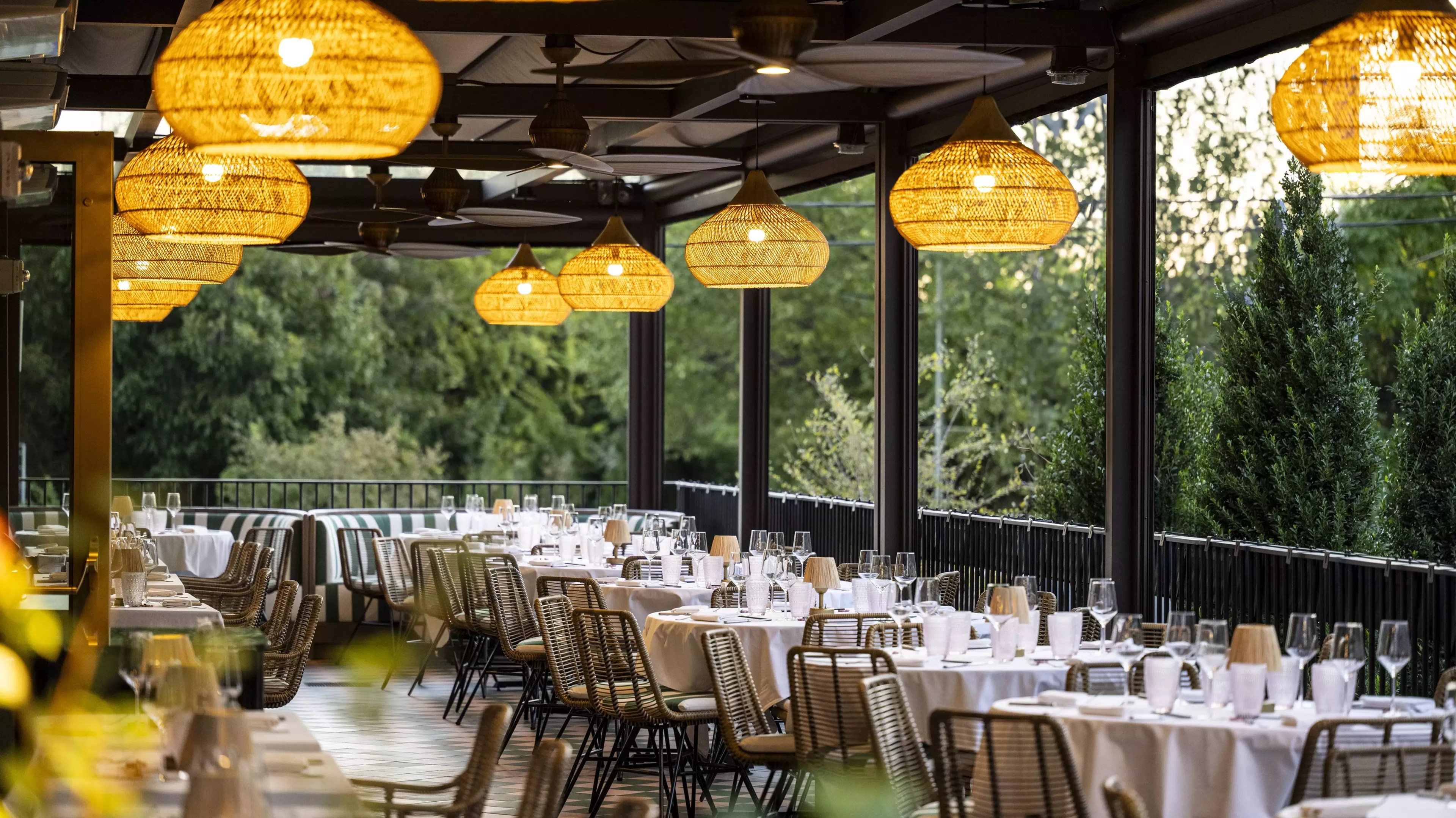 The patio at Le PasSage.