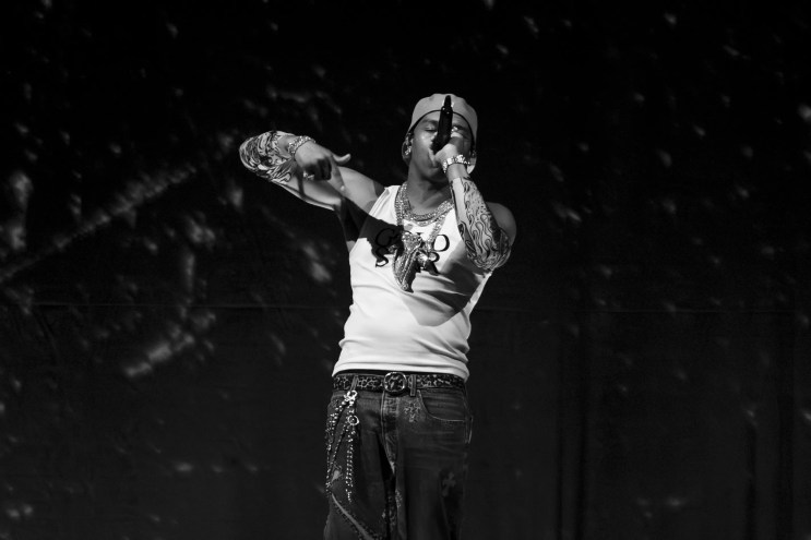 Man performing on stage