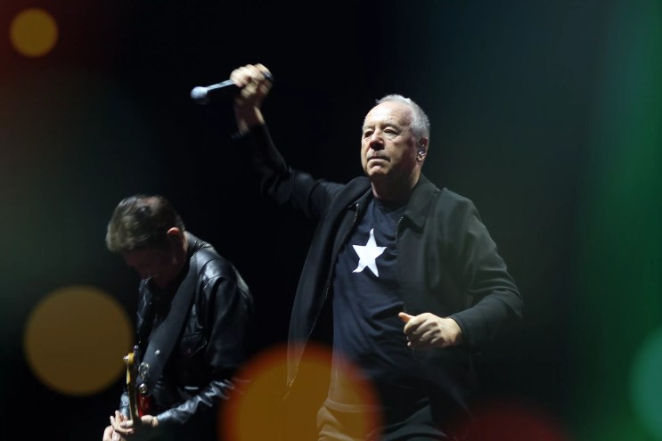 A photo of two guys on stage