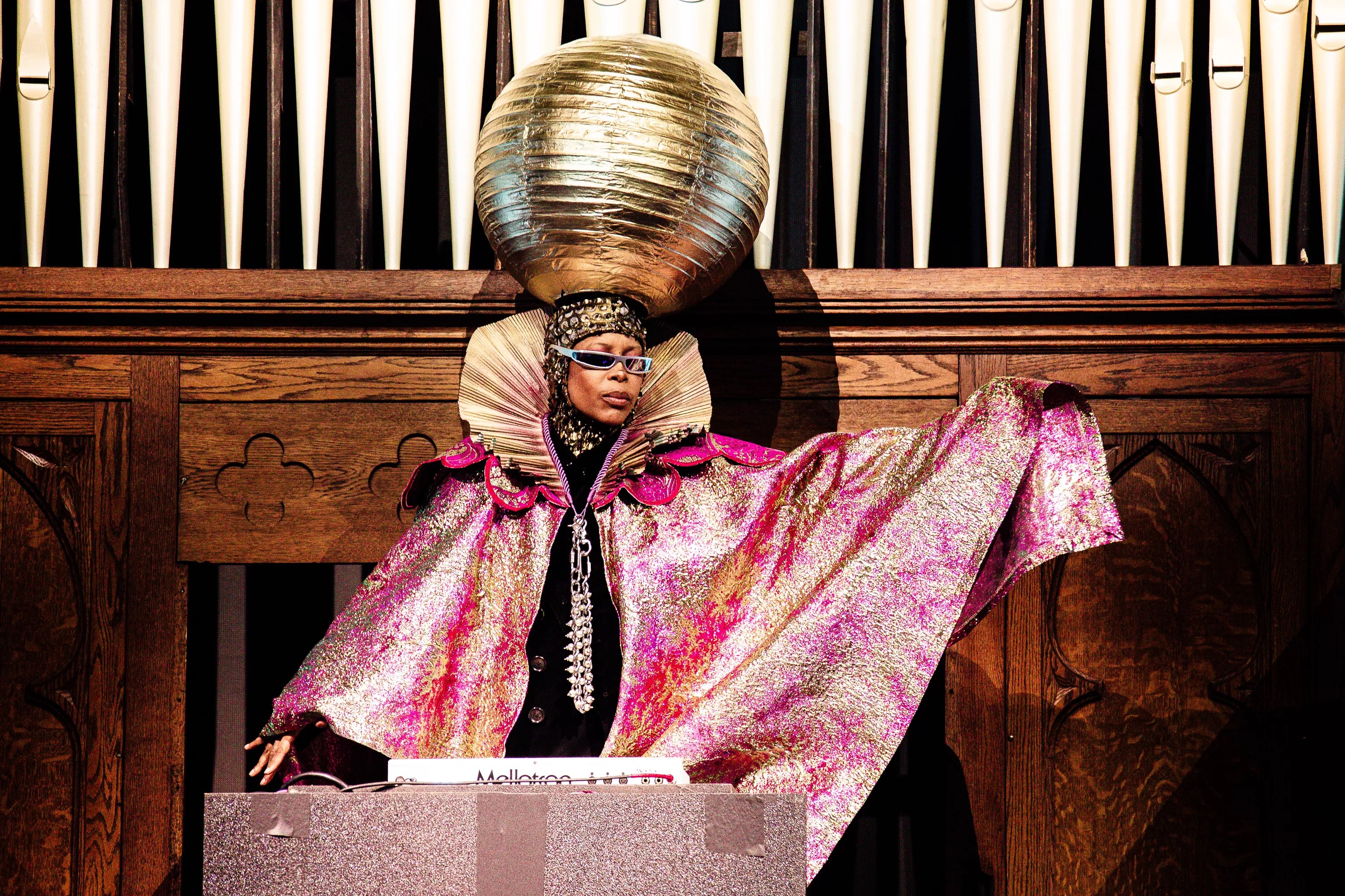 A woman performing on stage