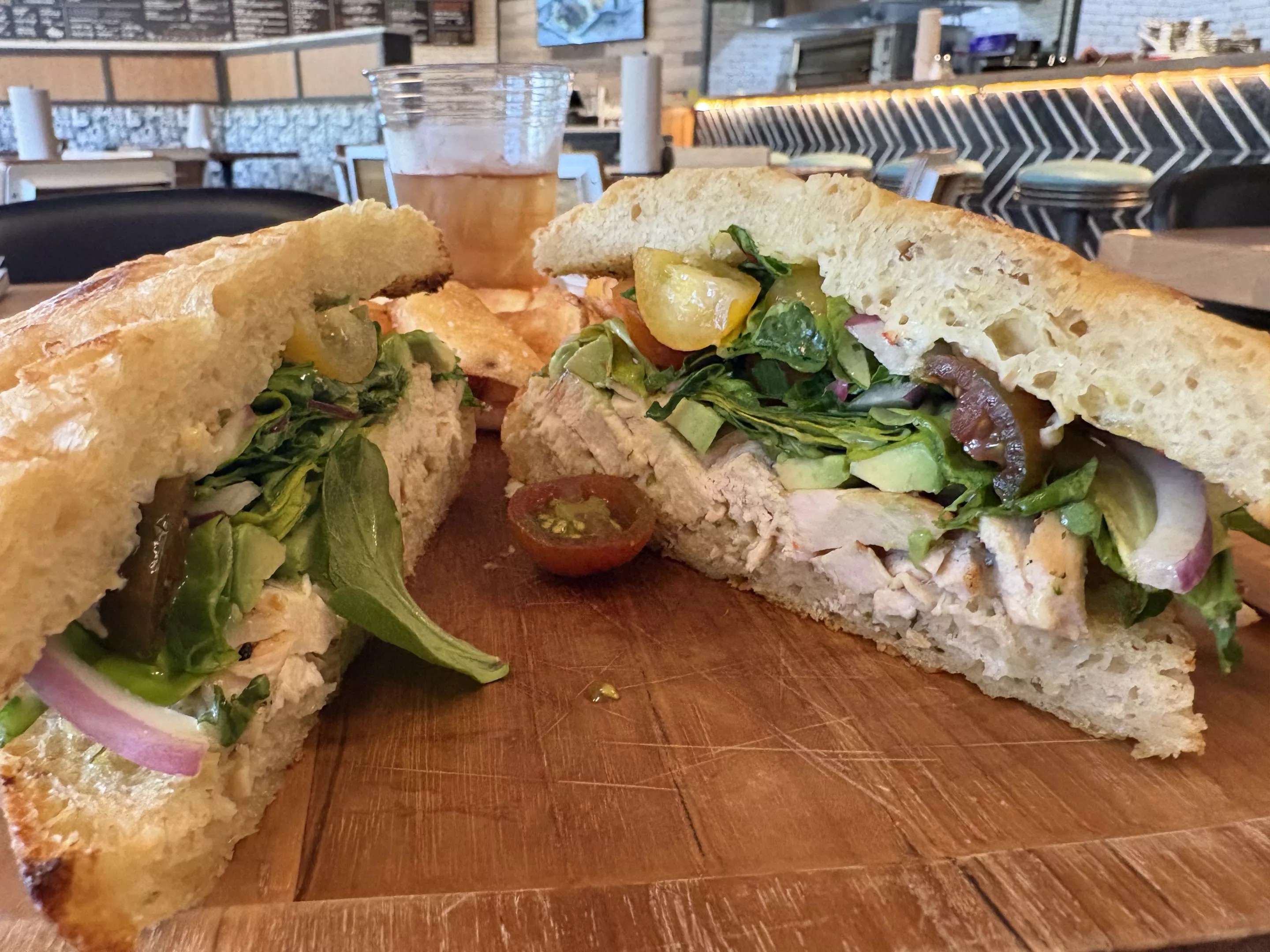 the baja cali sandwich at Kitchen 101