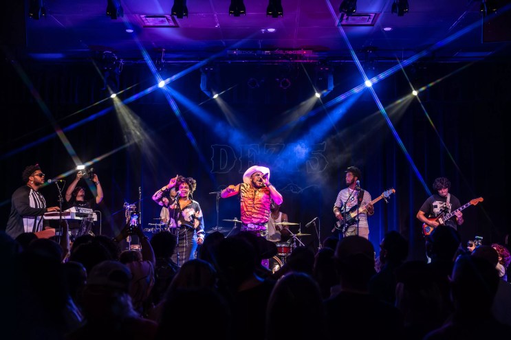 Man performing on stage