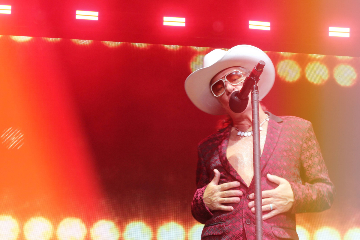 Band performing on stage