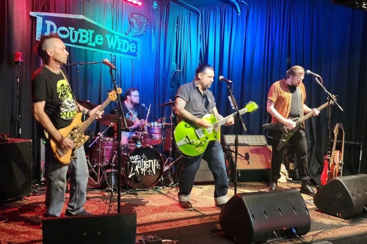 Band performing on stage