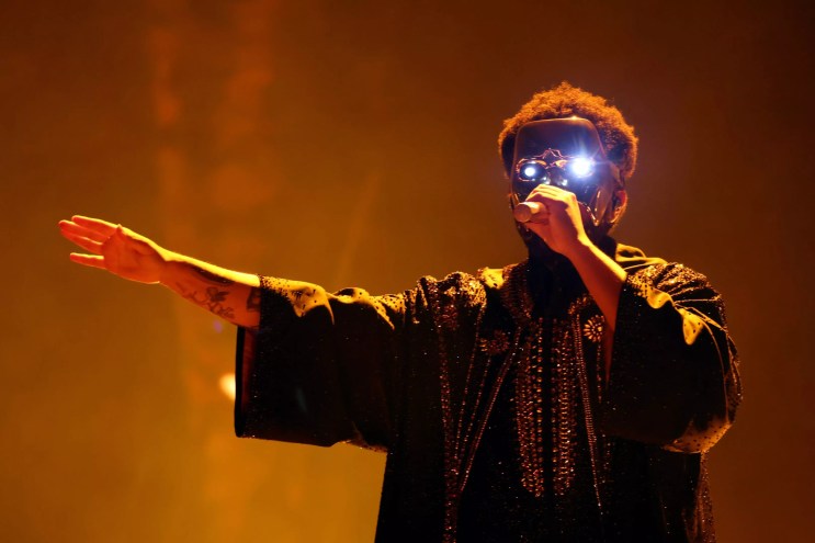 Man performing on stage